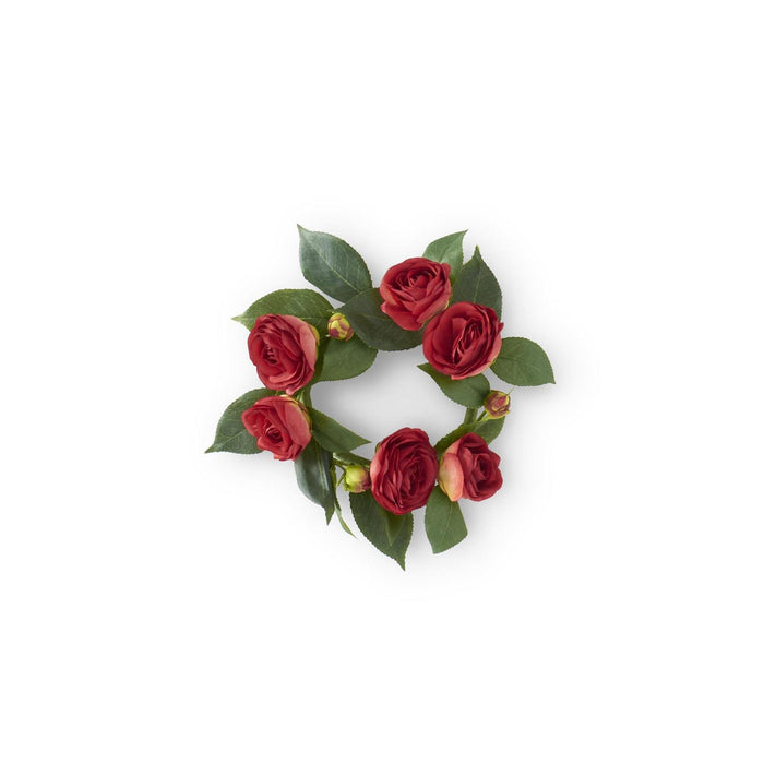 Red Camellia Candle Ring