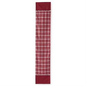 Red & White Plaid Flannel Table Runner