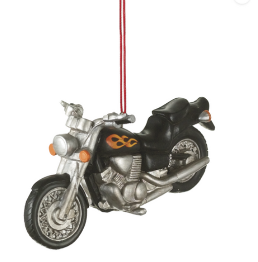 Motorcycle ornament on a white background