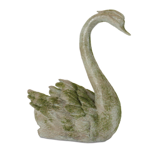 Decorative swan sculpture on a white background