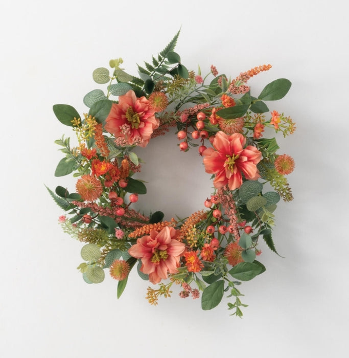 Dahlia Berry Wreath - 20"