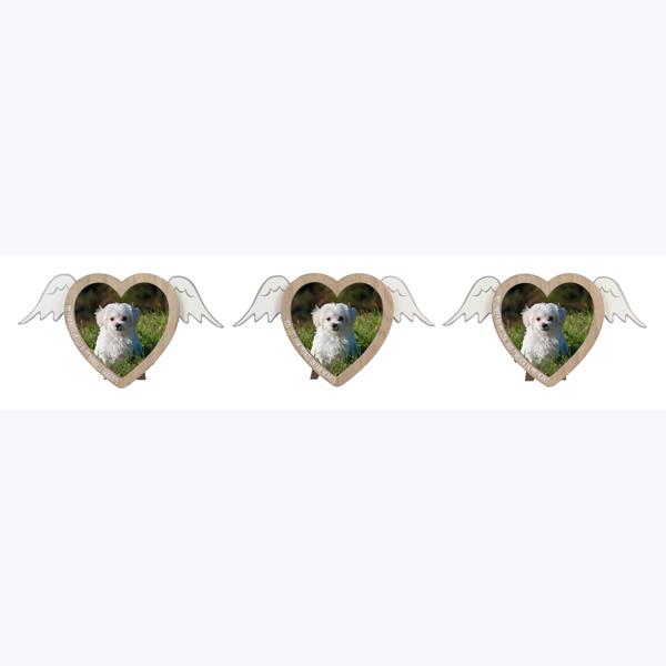 Pet Memorial Heart Shaped Picture Frame