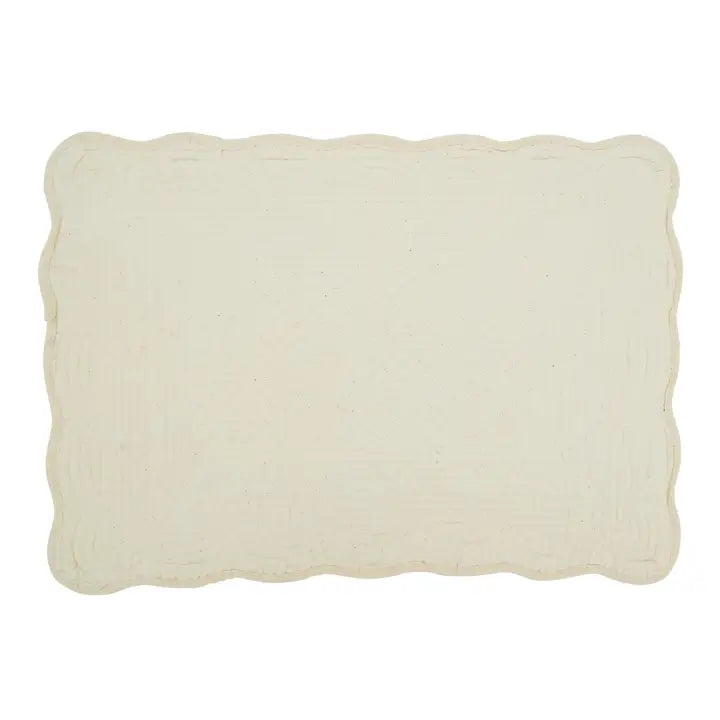 Quilted Ivory Table Linens