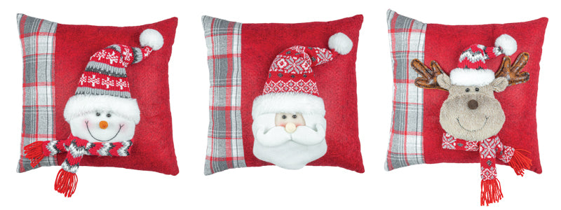 Berry Plaid Pillows