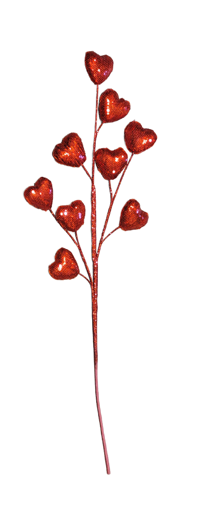 METALLIC MIRROR HEART SPRAY - 28"