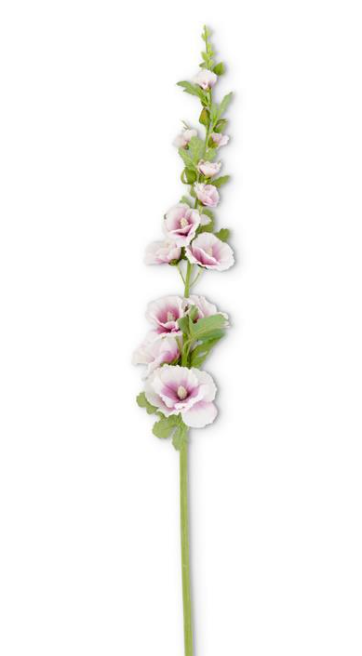 Hollyhock Stem 43"- 3 Colors