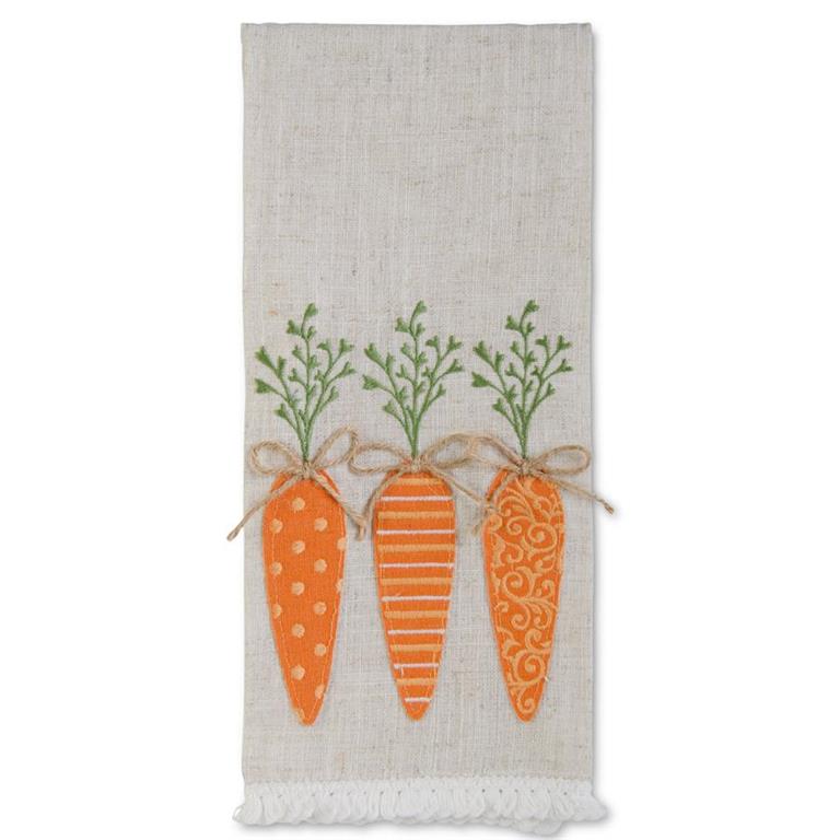 Easter Towel with Carrots