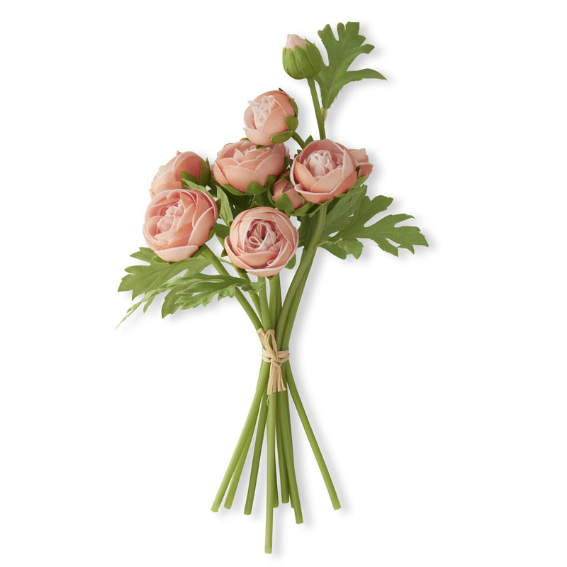 Orange Real Touch Ranunculus Bundle