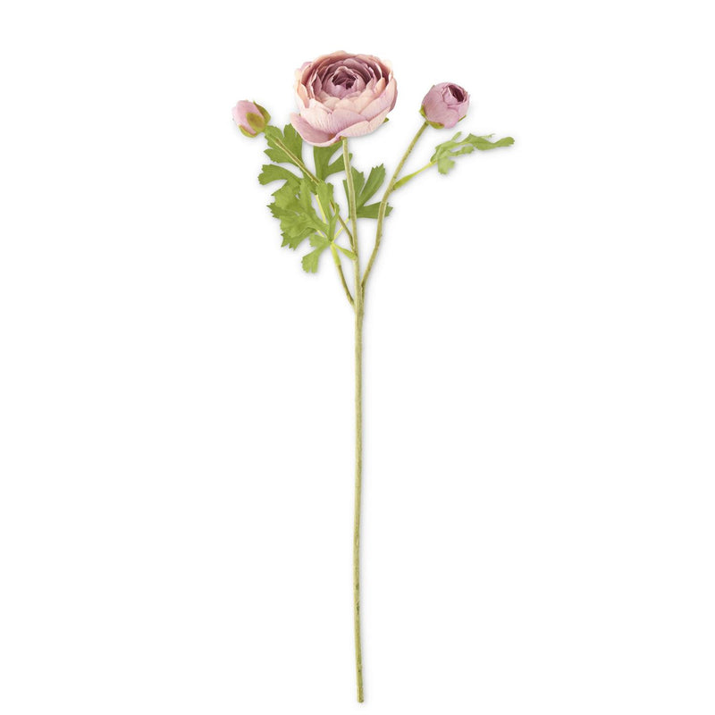 Real Touch 3 Head Ranunculus Stem - 2 Colors