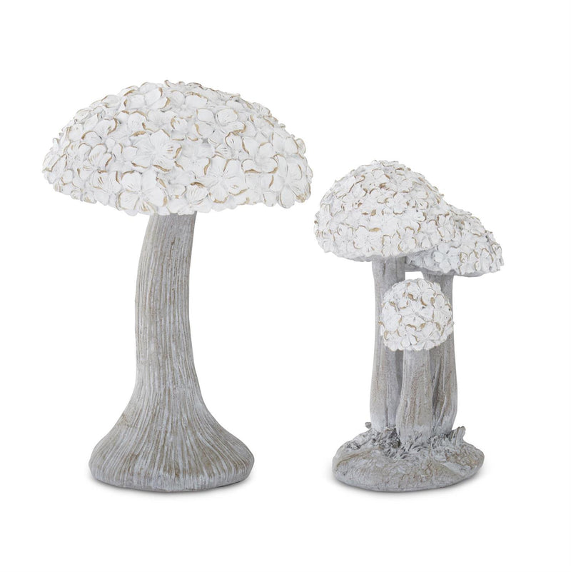 Whitewashed Floral Top Mushrooms
