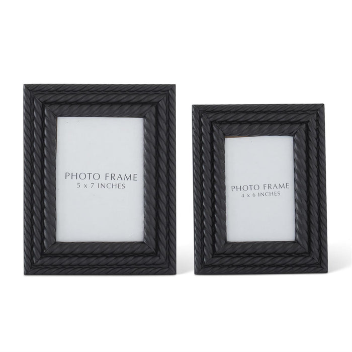 Black Spiral Wood Photo Frames