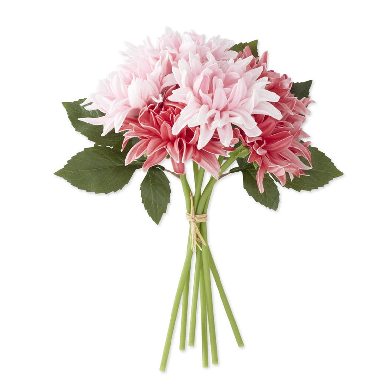 Pink Rose Real Touch Dahlia Bundle