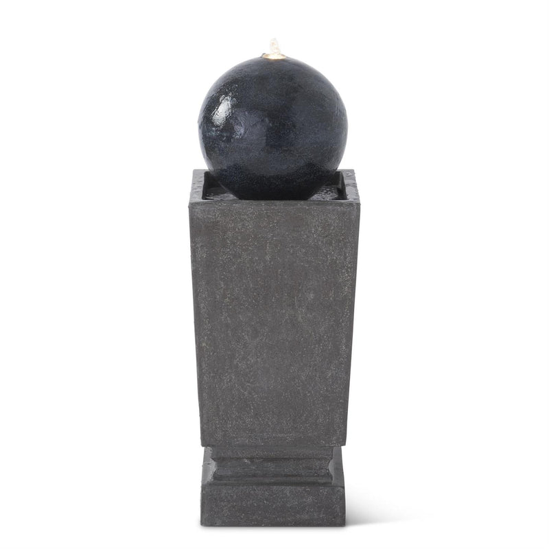 Gray Globe Water Fountain