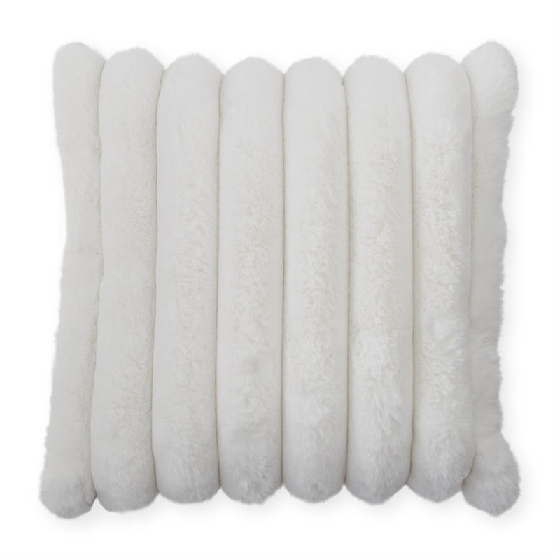 Cream Faux Fur Pillow