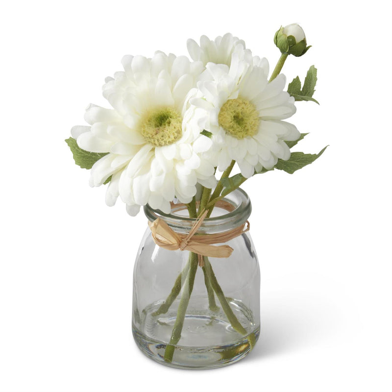Daisy Premade in Glass Vase with Faux Water