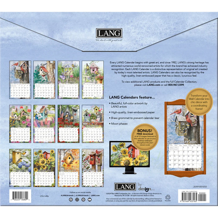 Birdhouses - Lang Wall Calendar