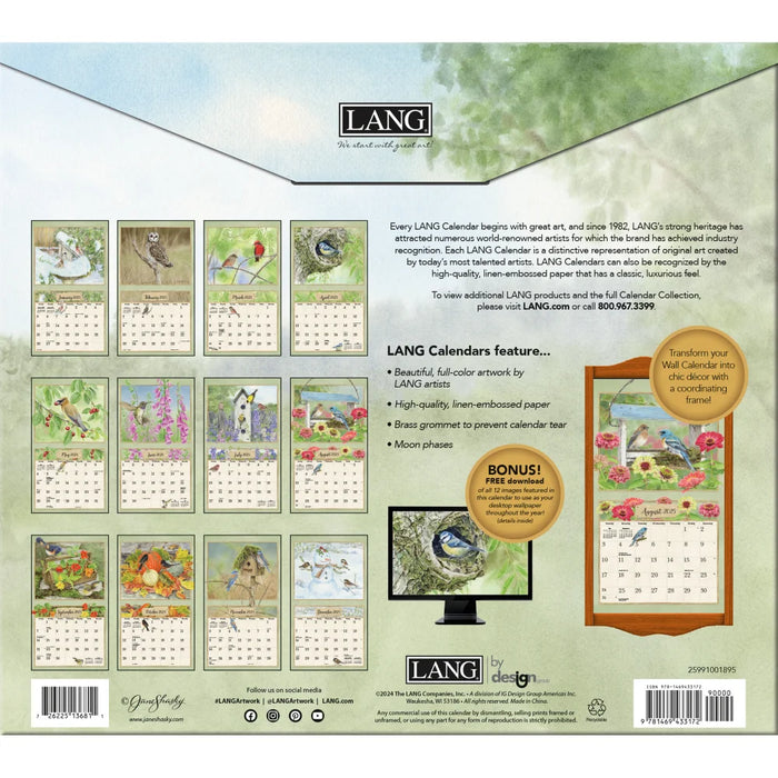 Birds In The Garden - Lang Wall Calendar