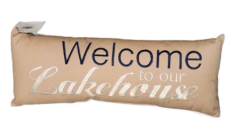 Welcome to our Lakehouse Pillow