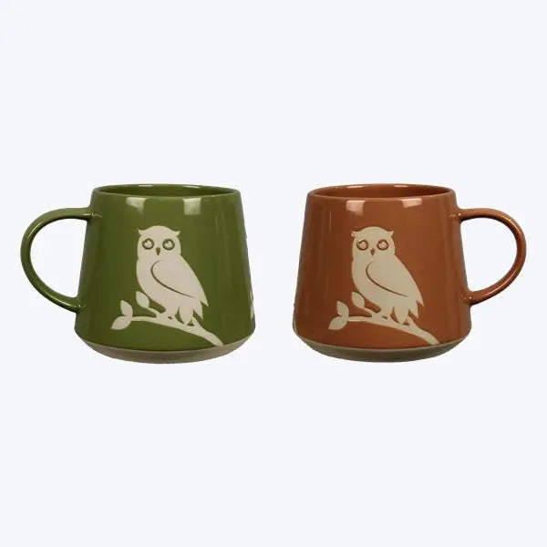 Stoneware Owl Mug