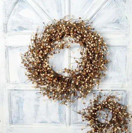 Light Brown and Cream Berries Wreaths