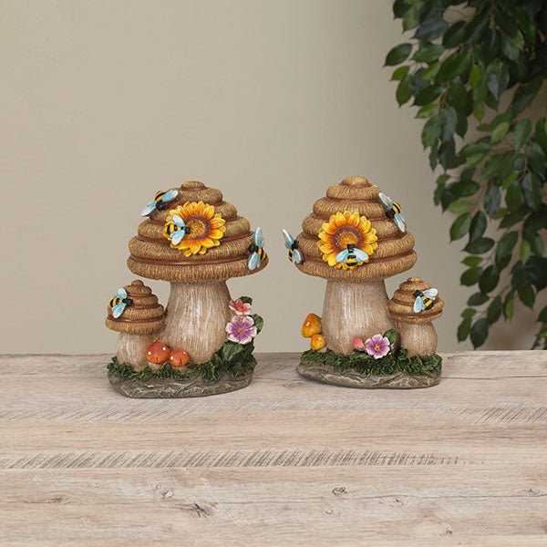 Beehive Mushroom Figurine - 2 Styles