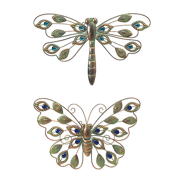 Metal Butterfly and Dragonfly Wall Decor
