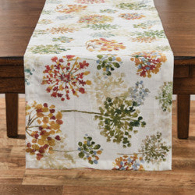 Lace Flowers Table Runner - 72"L