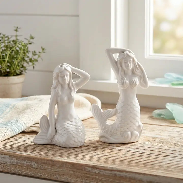 Mermaid Salt and Pepper Shakers