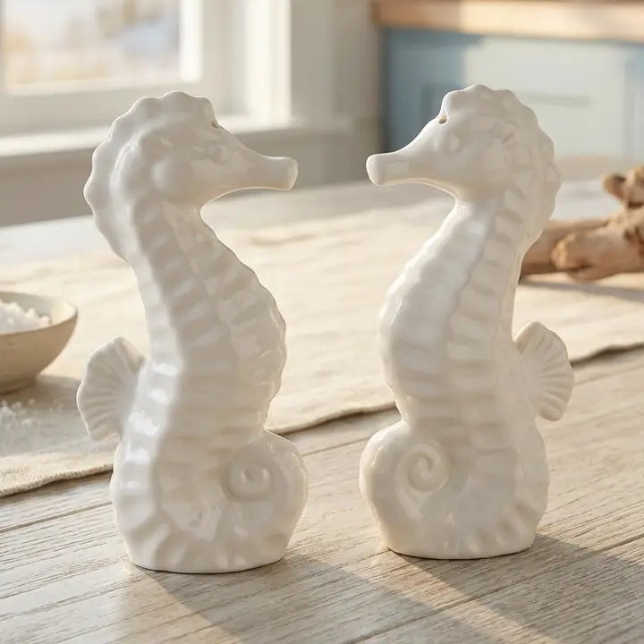 Seahorse Ceramic Salt & Pepper Shaker Set