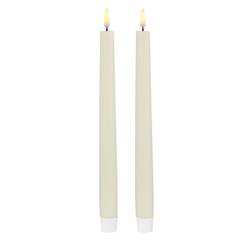 Ivory Taper Candles Set of 2