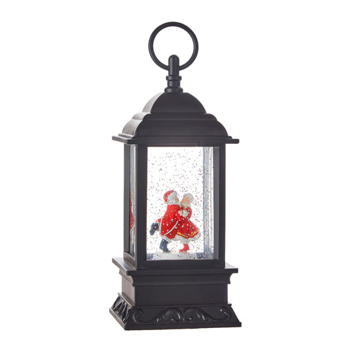 Dancing Santa and Mrs. Claus Musical Lighted Water Lantern