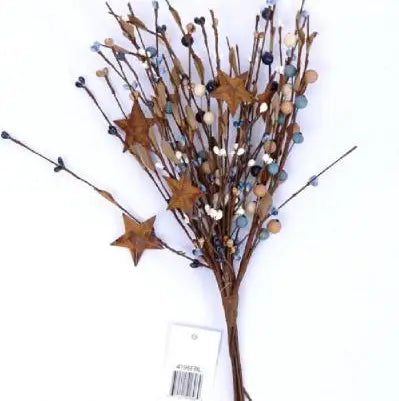 Mixed Berry Pick with Leaves & Rust Stars