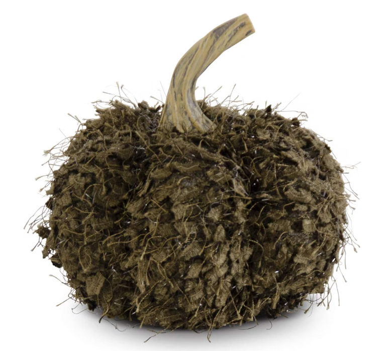 Green Khaki Fringe Pumpkin