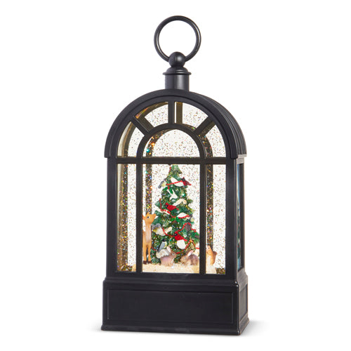 Forest Animal and Tree Lighted Water Lantern