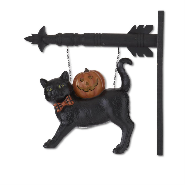 Black Cat with Bow Tie & LED Jack o Lantern Arrow Replacement