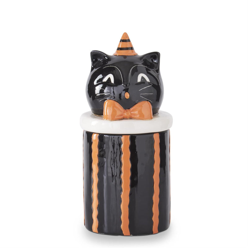 Ceramic Black Cat Canister