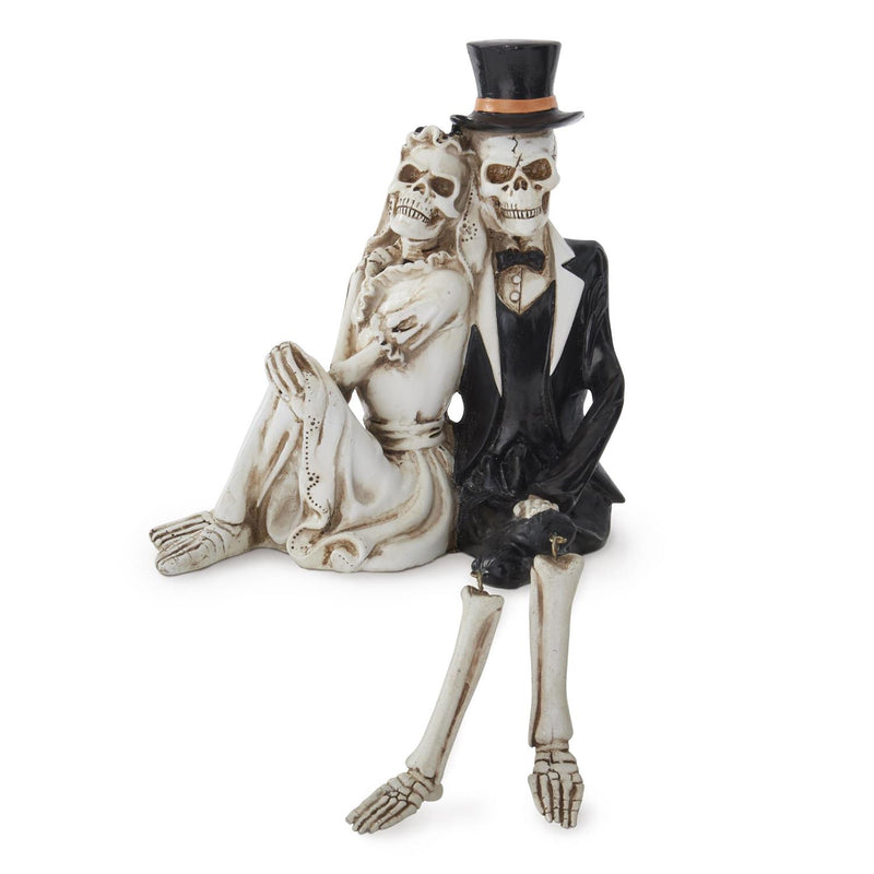 Skeleton Bride & Groom Couple Figurine