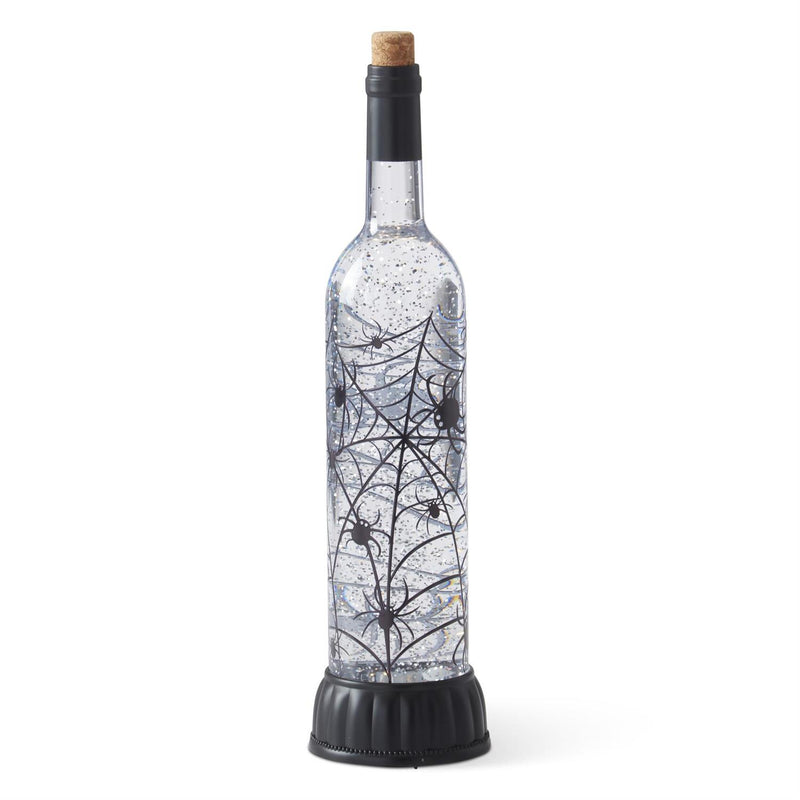 Water Spinning LED Halloween Spider Bottle