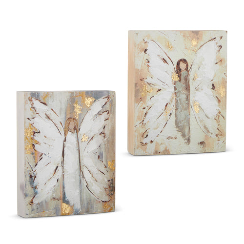 Angel Block Wall Art - 2 Styles