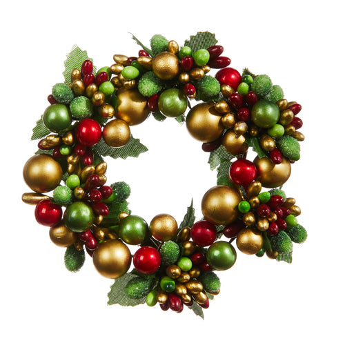 Beaded Berry Candle Ring