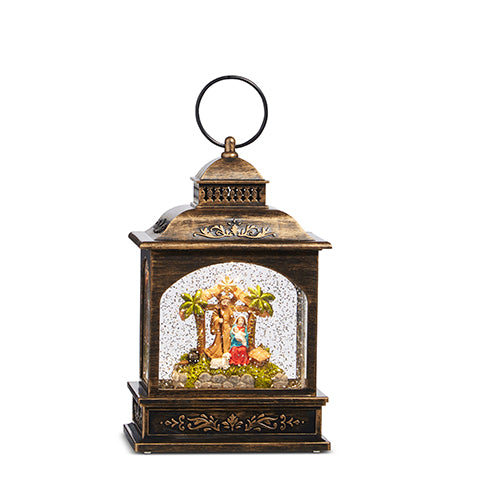 Holy Family Musical Lighted Water Lantern