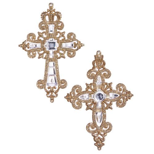 Jeweled Cross Ornament - 2 Options