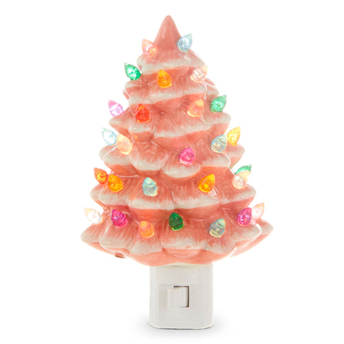 Vintage Pink Tree Night Light