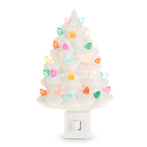 Vintage White Tree Night Light