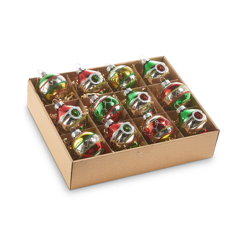 Box of Vintage Ornaments