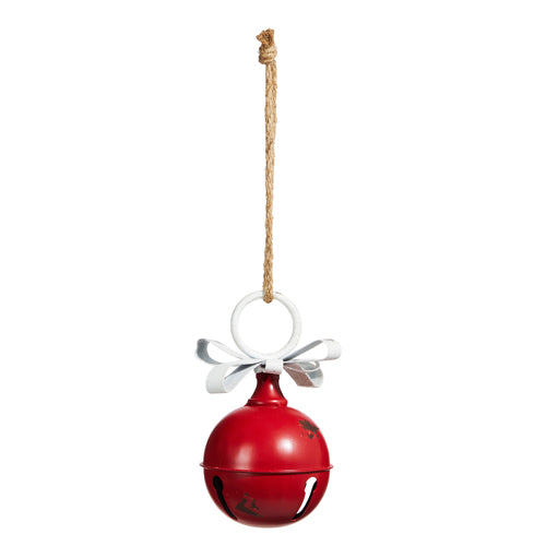 Red Distressed Jingle Bell Ornament