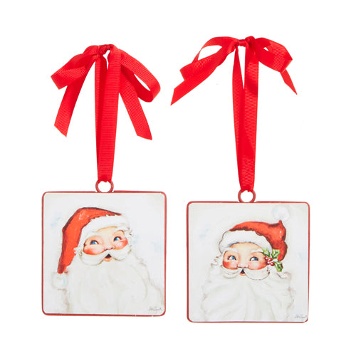 Santa Disc Ornament - 2 Options