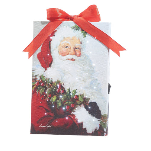 Santa Lighted Print with Easel Back