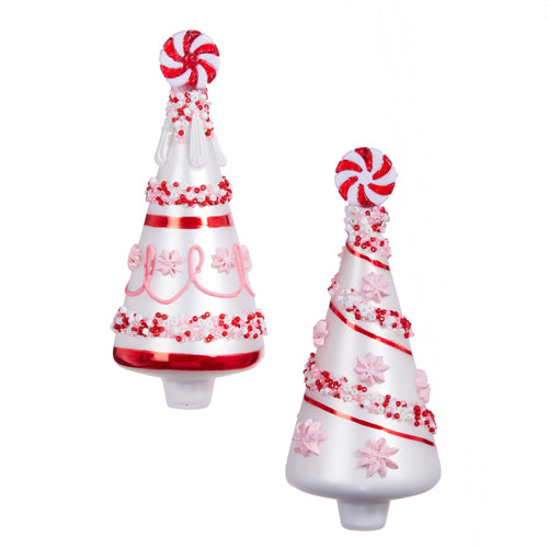 Beaded Peppermint Tree Ornament - 3 Options