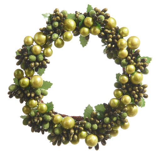 Beaded Berry Candle Ring